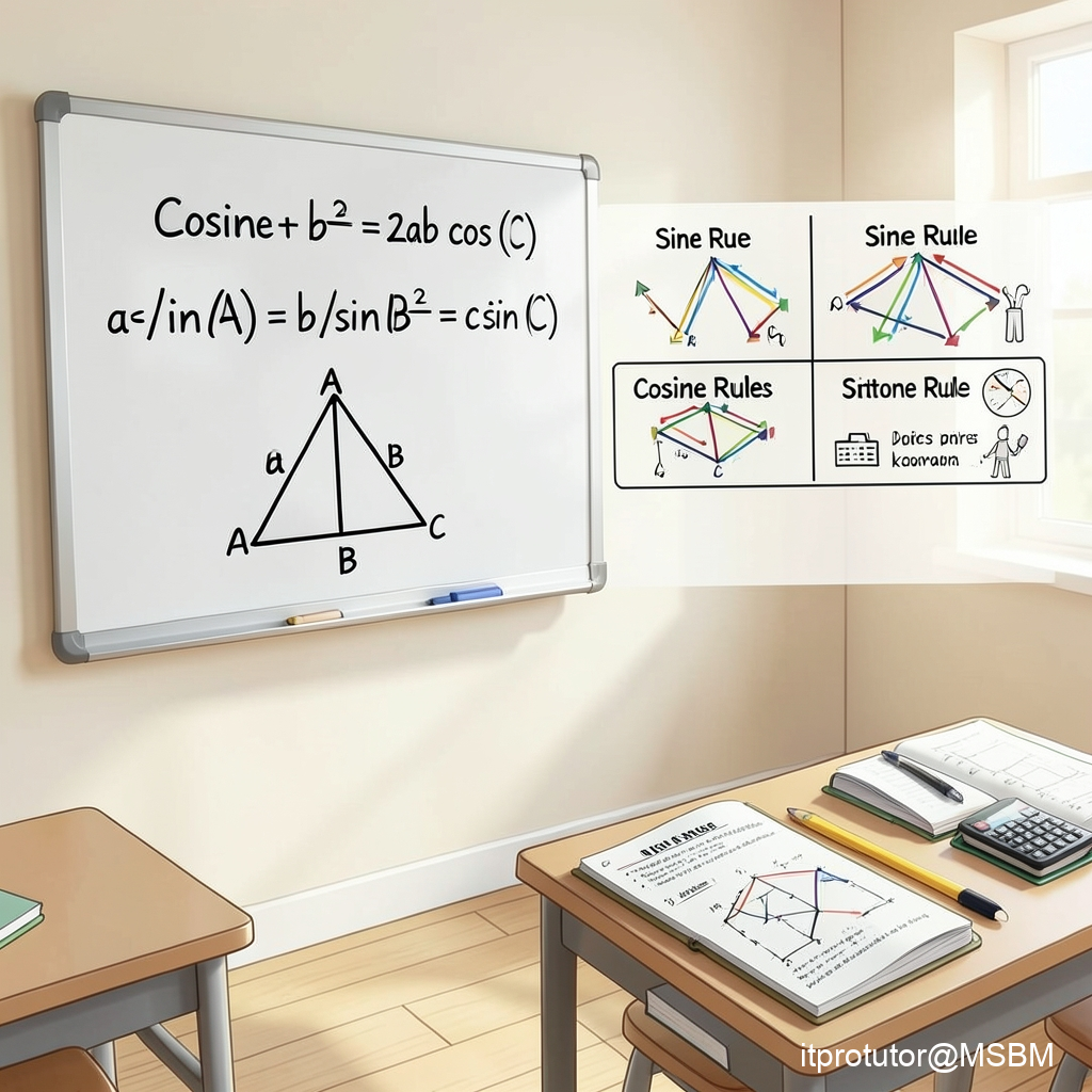 1 Min Q&A – Trigonometry, Sine/Cosine Rules & Vectors